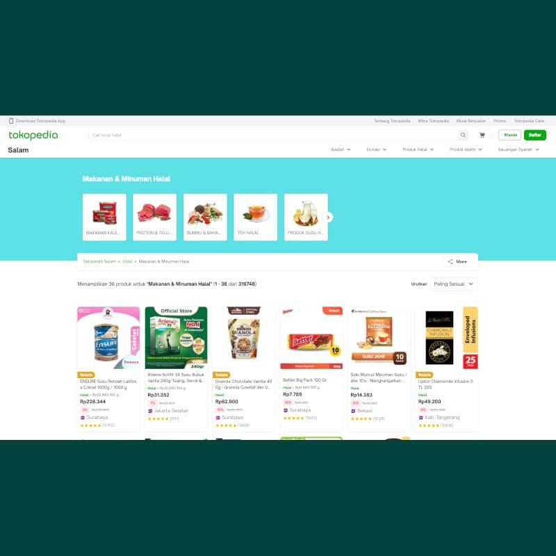 Tokopedia Category Landing Page